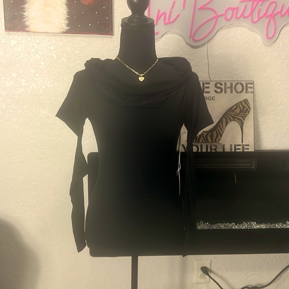 Black Cutout Shirt From SixFifty Clothing. Size Small.